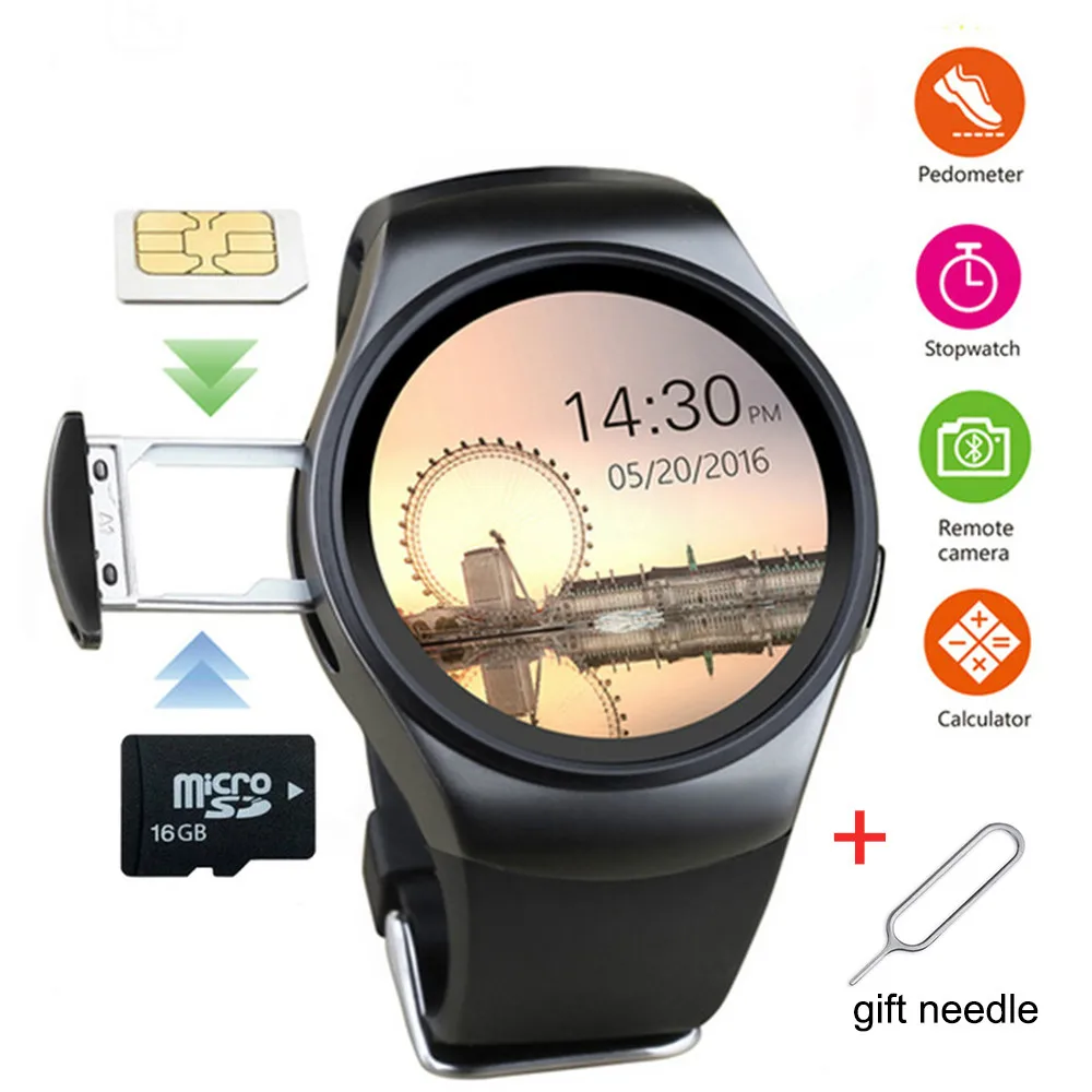 

2019 KW18 Smart Watch Men Women Support Heart Rate Monitor SIM LET 3G TF Card Bluetooth Smartwatch for Android IOS