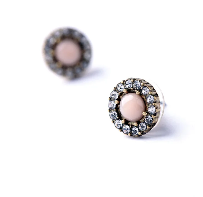 

Fashion Famous Brand Design Jewelry Manufacturer China Glamorous Classic Pink Secret Garden Stud Earrings