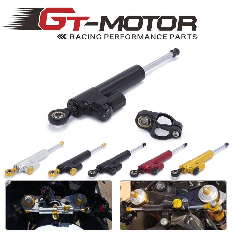 GT Motor Free Shipping Steering Damper Motorcycle CNC Stabilizer Linear