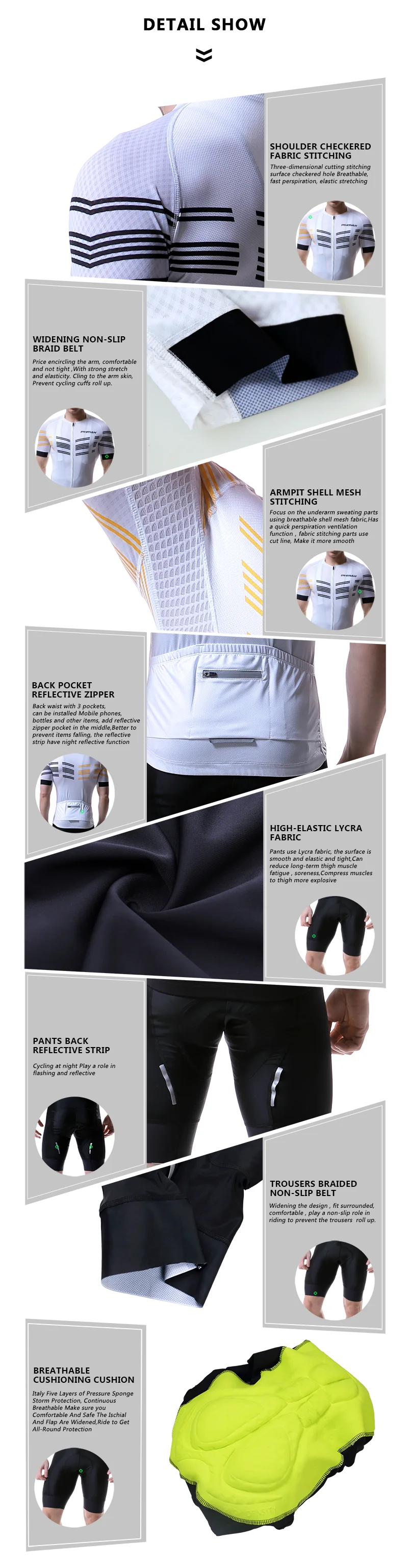 PHMAX одежда для горного велосипеда гоночная велосипедная одежда Maillot Ropa Ciclismo, мужской комплект Джерси для велоспорта Mans Pro