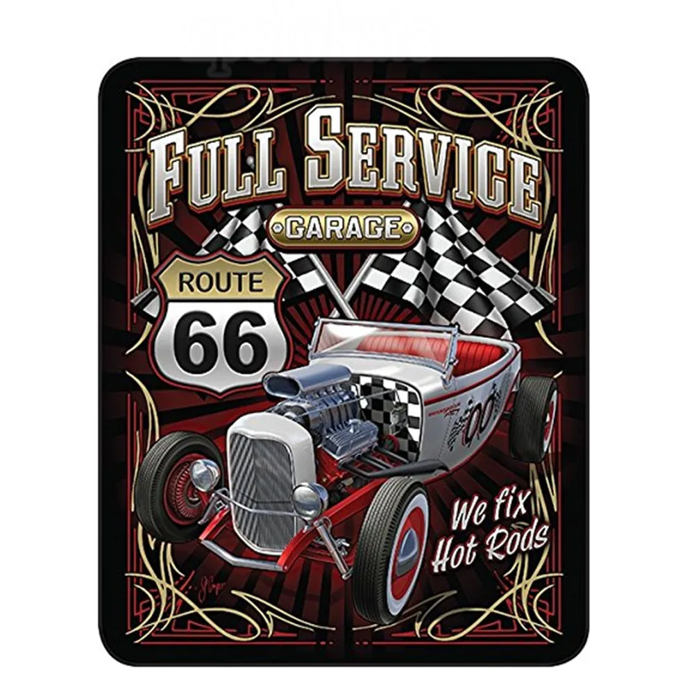 

Full Service Garage Route 66 Mink Blanket
