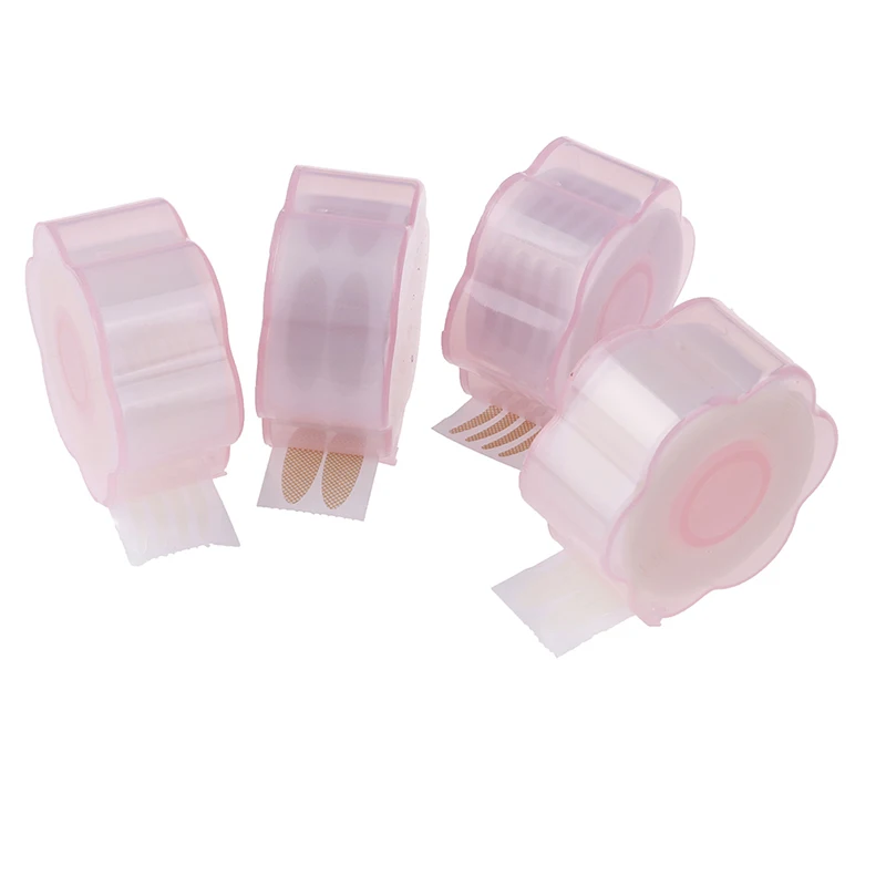 600pcs/roll Double Sides Eyelid Stickers Lace Mesh Design Glue Free Natural Eyelid Paste Creased Eyelid Tape Makeup Tools