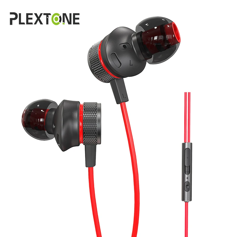 Plextone G15 наушники для телефона 3,5 мм проводной в ухо бас спортивные наушники игровые наушники С микрофоном наушник для компьютера Gamer PS4 айфон samsung гарнитура для телефона