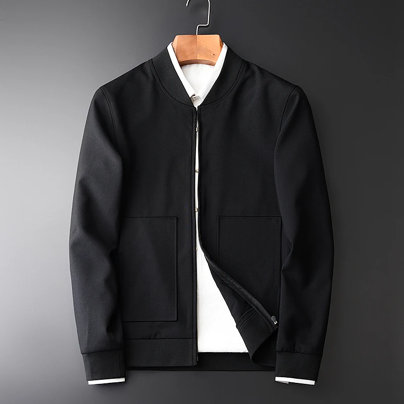 Minglu Новое поступление Весенняя бейсбольная Униформа однобортная Мужская куртка