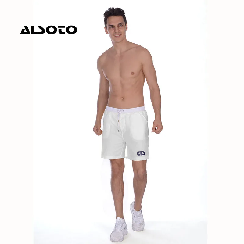 White ALSOTO купальник шорты Для мужчин s Плавание костюмы пикантные Для Мужчин's Плавание одежда Плавание ming Мужские Шорты для купания гей Плавание одежда трусы Пляжные шорты Mayo Плавание костюмы пляжные шорты - Цвет: White