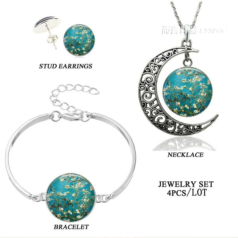 Женский ювелирный комплект из колье серёг и браслета|silver jewelry set|sterling silver setfashion set |