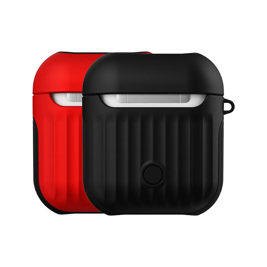 2 шт. Премиум мягкий чехол для Airpods модный силиконовый разноцветный чехол-накладка для Apple Airpods 1/2 аксессуары L0501#3