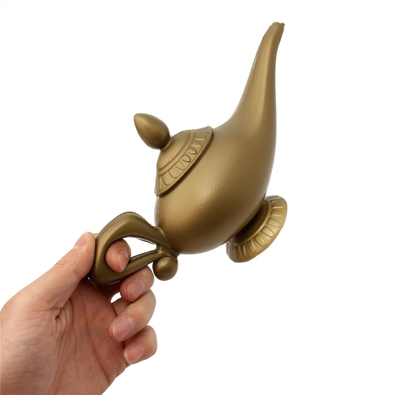 Plastic Cosplay Magic Halloween Christmas Panto Arabian for Aladdin Genie Lamp Fancy Dress Prop For Children Home Decorations