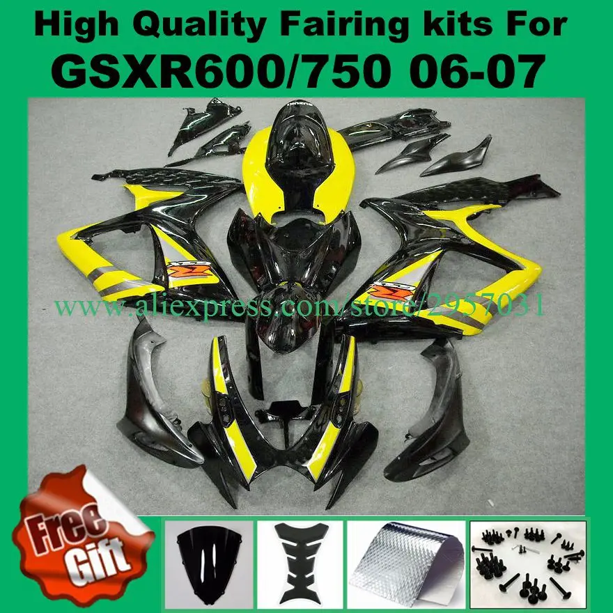 High quality K6 K7 Fairing kits for SUZUKI 06 07 GSXR600 GSXR750 2006