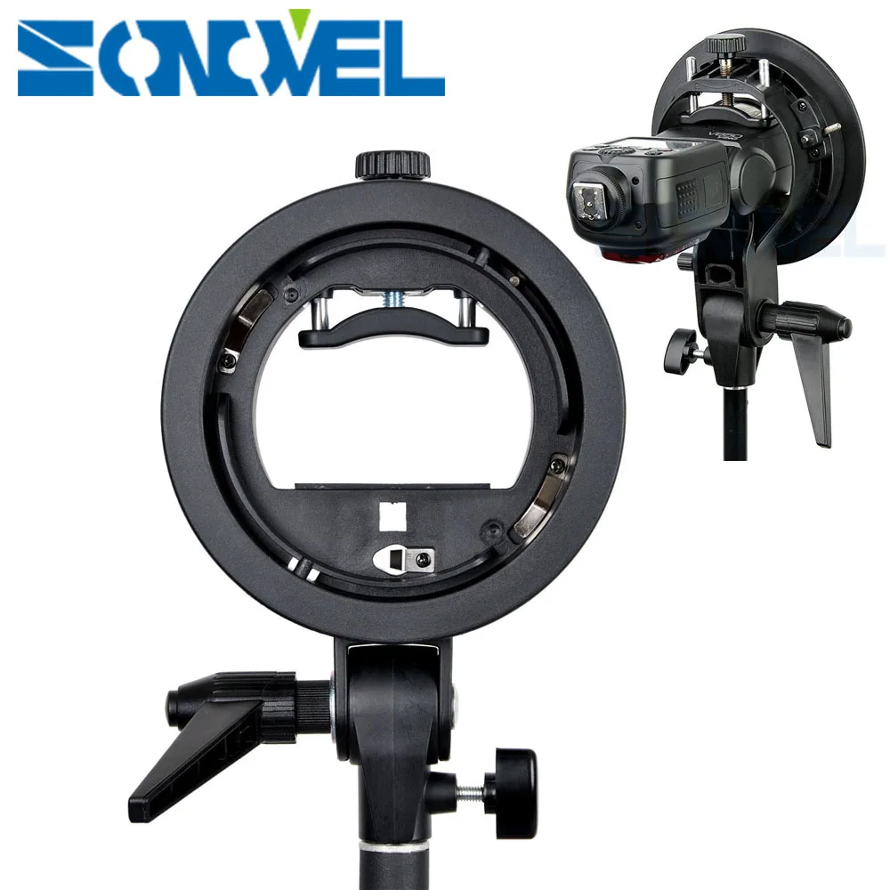 Godox S образный прочный пластиковый кронштейн Bowens держатель для Speedlite Flash Snoot Softbox