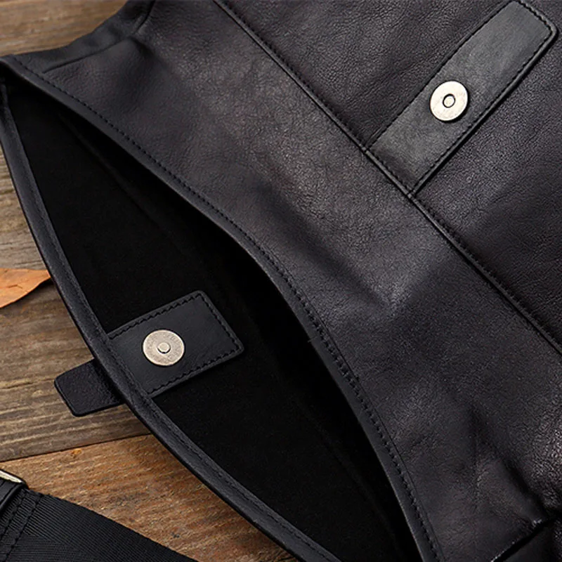 AETOO New Messenger Bag Men's Shoulder Bag Men's Casual Bags Leather Shoulder Messenger Bag Men