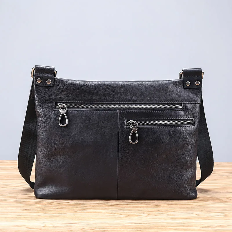 AETOO Leather men's bag new men's bag shoulder Messenger bag cross section casual leather small bag