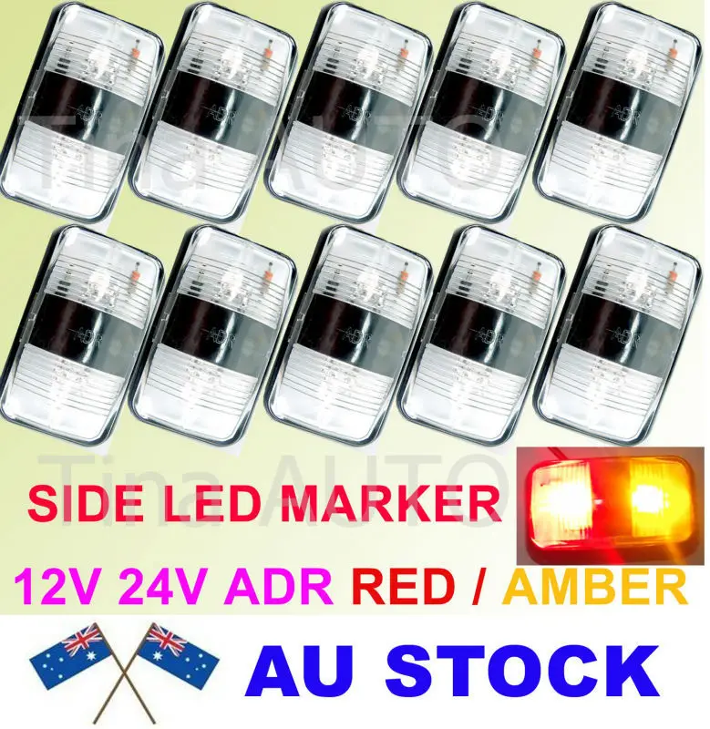 Tkeapl THTMH 10X 2" inch 12V 24V DC AMBER RED Two colour CLEARANCE