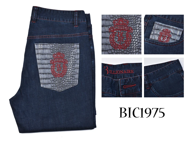 BILLIONAIRE Jeans men 2019 summer Thin new Authentic Cowhide fashion England embroidery cotton high quality 31-40 free shippng