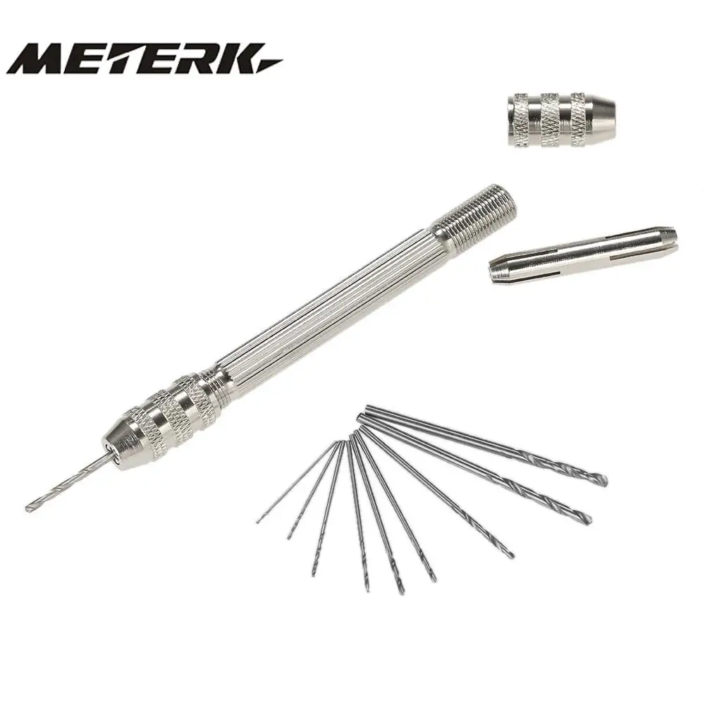 Mini Hand Drill Set with 10pcs High speed Steel Twist High Quality