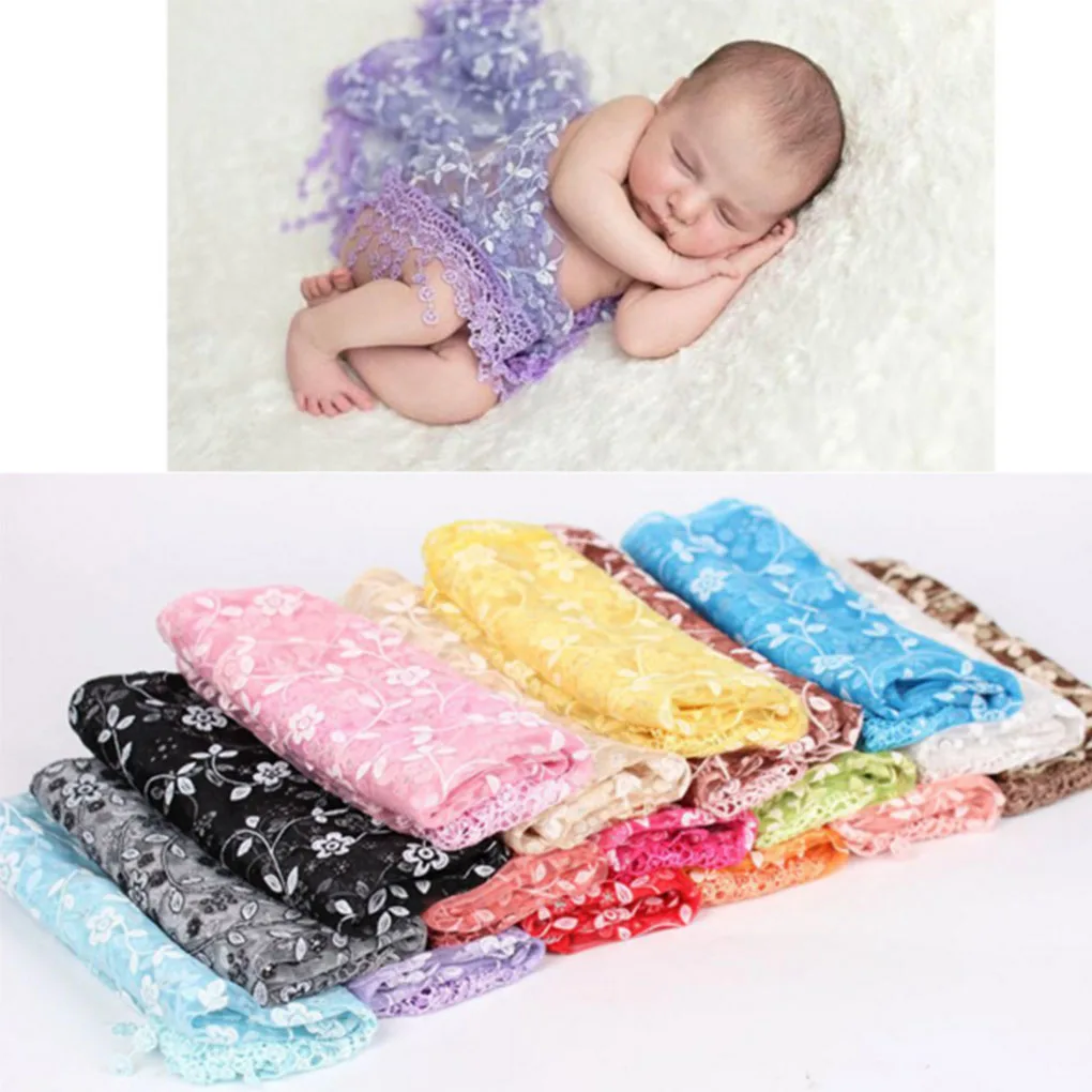 Baby Newborn Stretchy Backdrop Wrap Cloth Costume Photography Photo Prop Outfits Stretch Lace Wrap Newborn Photography Props