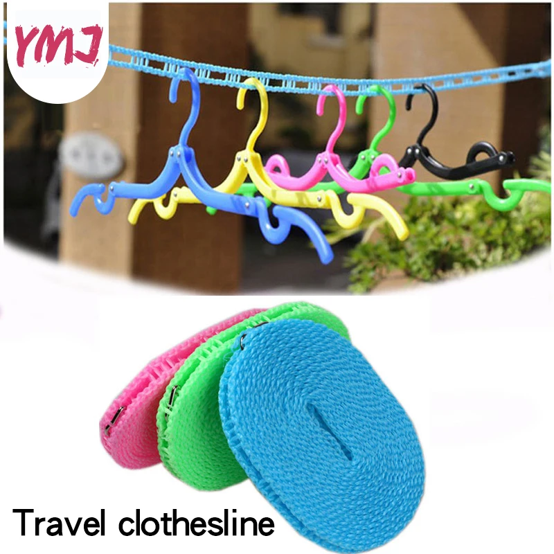 

Clothesline Outdoor Windproof Travel Retractable Rope Washing Line Outdoor Travel Camping Drying Clothes Hanger Rack Line