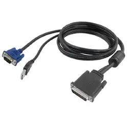 2016 Новинка ноутбук DVI 30 + 5 Булавки VGA 15 Булавки и USB адаптер 1.5 м кабель