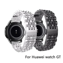 Металлический ремешок из нержавеющей стали для часов huawei Watch GT Bracelet huawei Honor Magic gt Active 46 мм 2 наручных ремешка