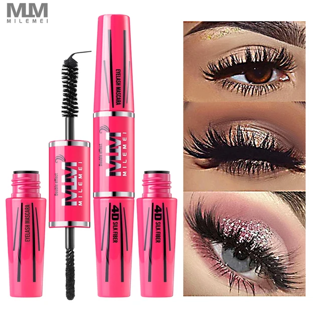 MILEMEI 4D Silk Fiber Eyelash Mascara Makeup Lengthening Eye Lash