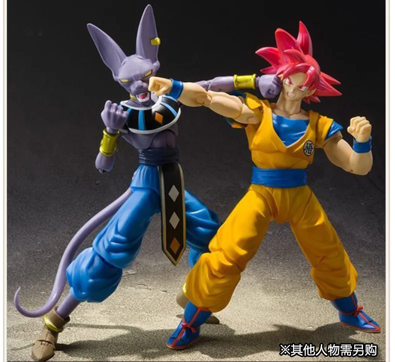 Экшн-фигурка Dragon Ball Z Beerus Super Saiyan God Red hair Son Goku из ПВХ Коллекционная модель игрушки |