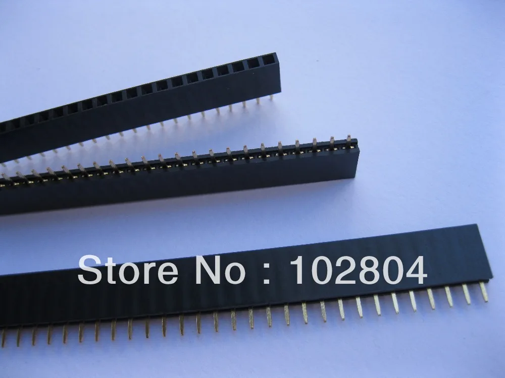 60 шт. Позолоченные 2 54 мм 1x40 40pin штыревые гнездовые гнезда однорядные полосы|headers