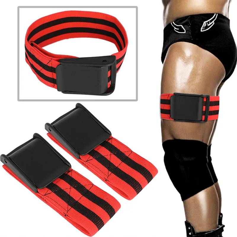 1 Pair BFR Training Fitness Gym Bands Blood Flow Restriction Occlusion Bandage Sports Exercise Bodybuilding Biceps Bands Belts - Цвет: Светло-желтый