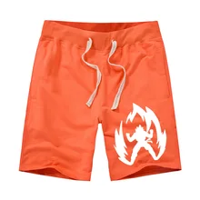 Amy Coulee Dragon Ball мужские короткие с принтом супер сайян повседневные аниме Британский стиль свободные хлопковые короткие с карманом