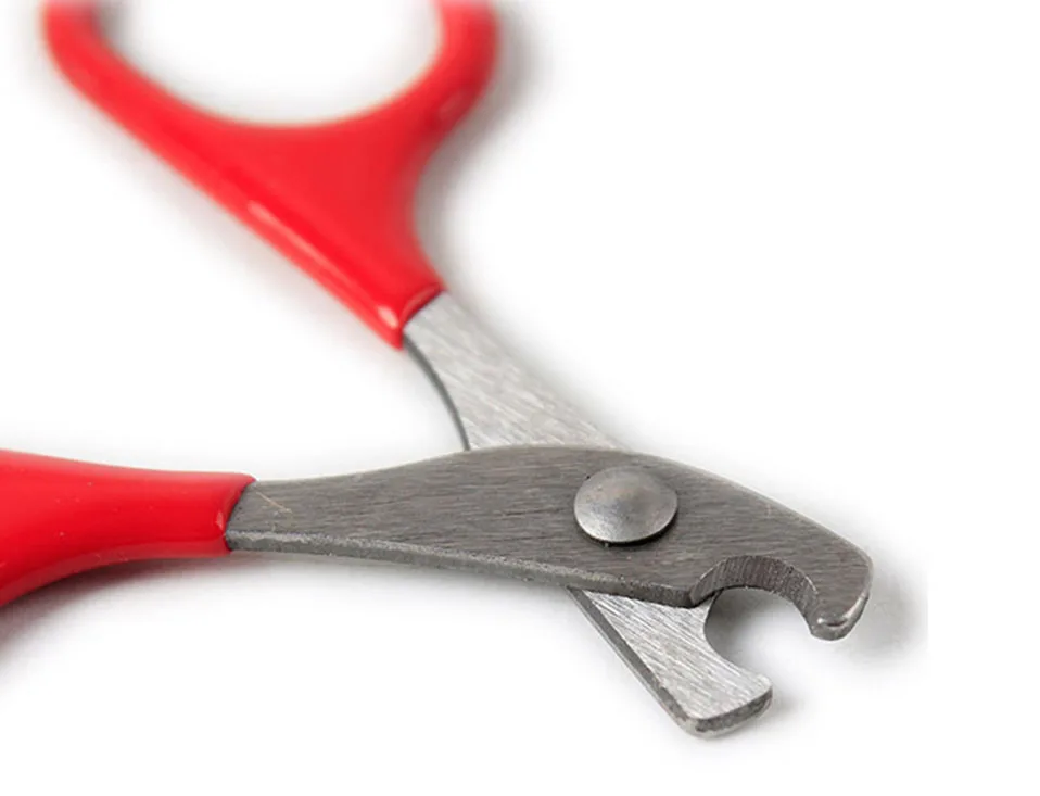 1 PCS Metallic red scissors for cats Solid and durable scissors for claws cat cats products for pets cat nails                   (7)