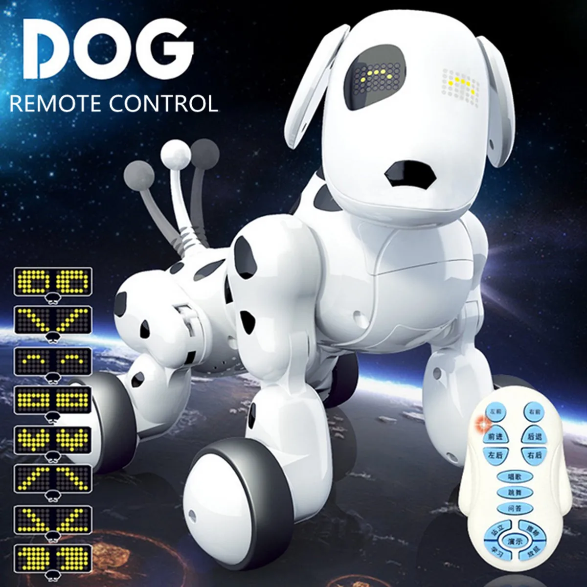 

Intelligent Wireless Remote Control RC Robot Smart Dog Children Kids Toys Gift Sing Dance Walking Talking Dialogue Educational
