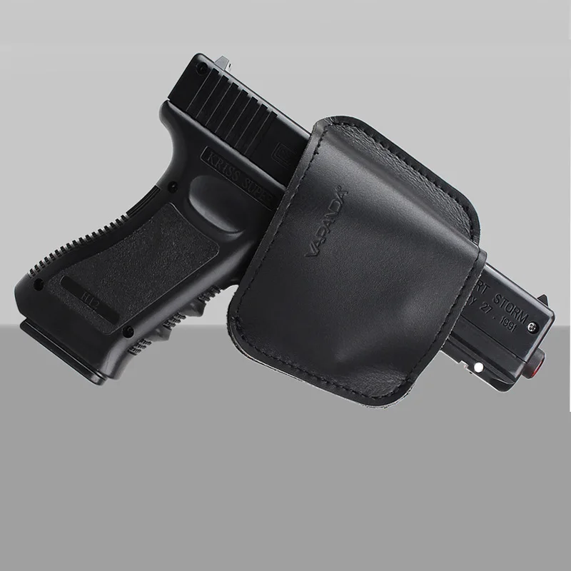 Тактика кобура для охоты черный пистолет набор сумка на застежках для Glock17 18 19 1911 Беретта 92 страйкбольный пистолет кожаные кобуры