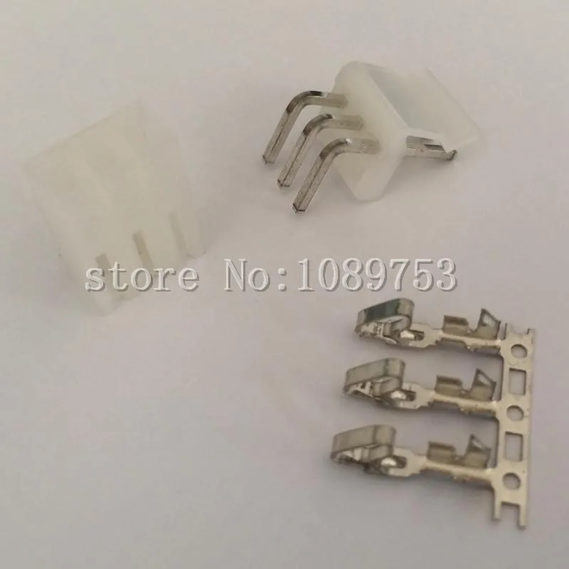 

20set CH3.96mm 3 Pin Header Plug Terminal Female Jack PCB Header Power Right Angle Connector