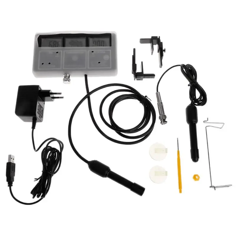 

6 in 1 Water Quality Tester Monitor pH Meter Aquarium Water Meter for PH / Temperature / EC / CF / PPM / TDS