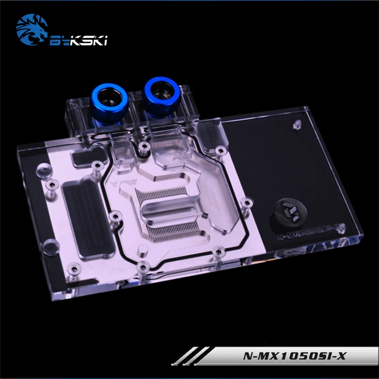 BYKSKI полное покрытие GPU Медный водоблок для Palit GeForce GTX 1050Ti KalmX 4GB GDDR5. P/N: N MX1050SI