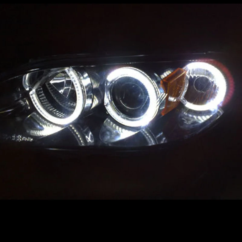 

4pc white SMD LED angel eyes 12V halo ring kit daytime running light DRL for Mazda 3 2002-2007 Car-styling