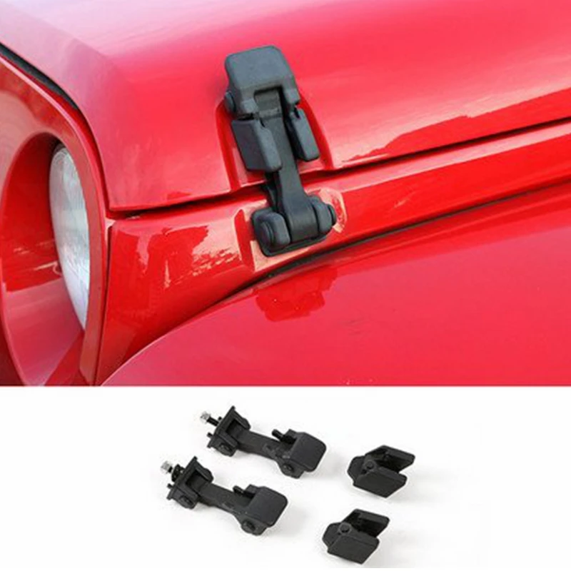 For 2007 2017 Jeep Wrangler JK Engine Lower Hood Latch Catch Upper