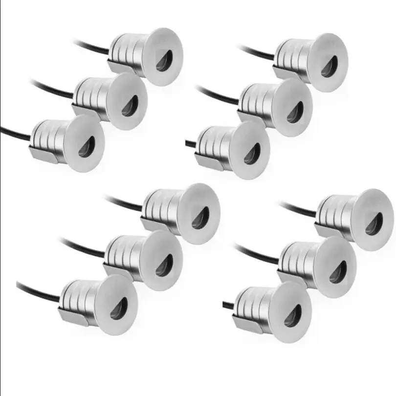 

LED Landscape Lighting 1W Led Paver Light Mini LED Undergroun Light DC12V 24V Buried Inground Lamps for Floor Deck Stairs
