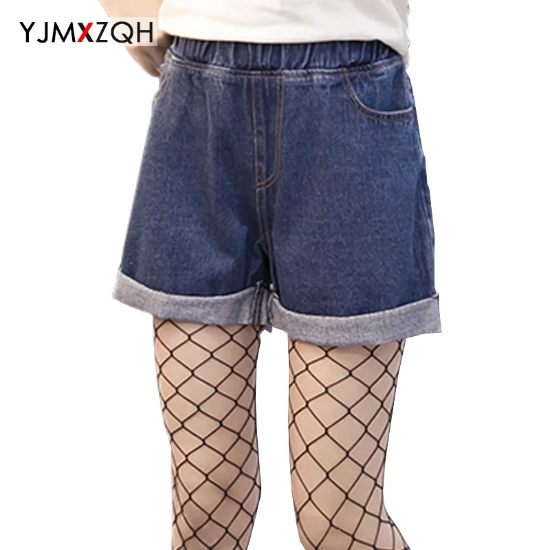 

Loose Straight Plus S-5XL Size Shorts Denim High Waist Women Sexy Vintage Cuffs Blue mom Shorts Jeans Woman Wide Leg Pants Hot