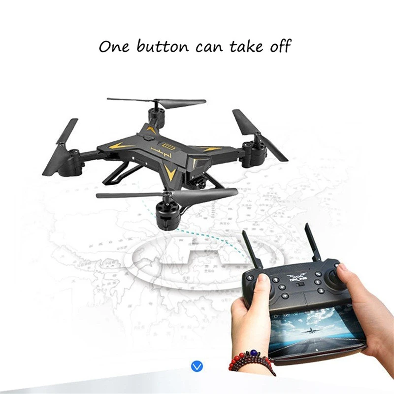 

YEINDBOO Rc Quadcopter with Camera HD 1080P Wifi FPV Foldable Selfie Drone Altitude Hold Pocket Drone 20 Minutes Battery Life