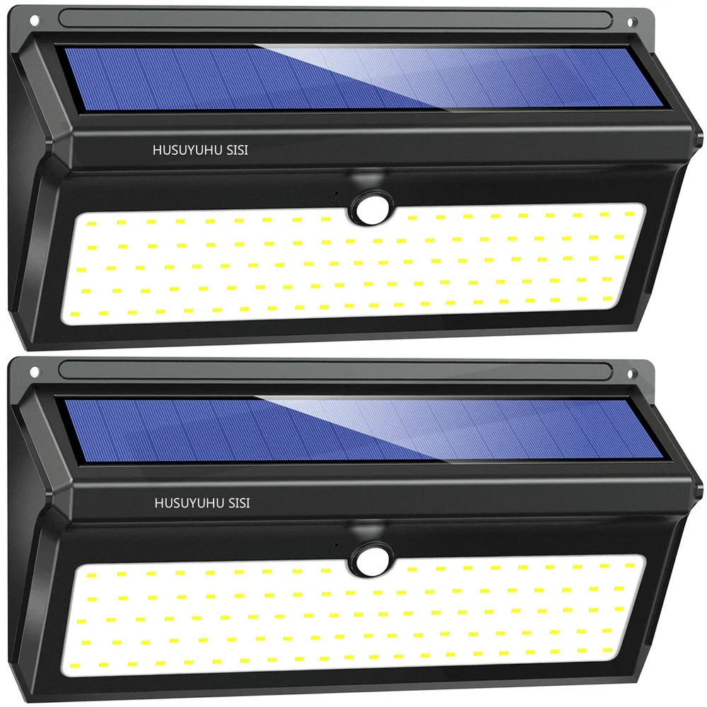2 шт 100 LED Солнечный свет на открытом воздухе солнечный датчик движения огни с