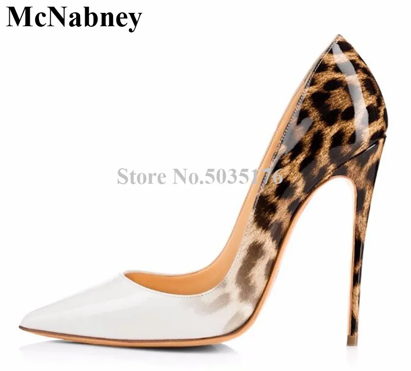 

Sexy Leopard Women Shoes Pointed Toe Pumps Slip-On Shallow European Fashion High Heel Stiletto Heel Pumps Dress Women Shoes