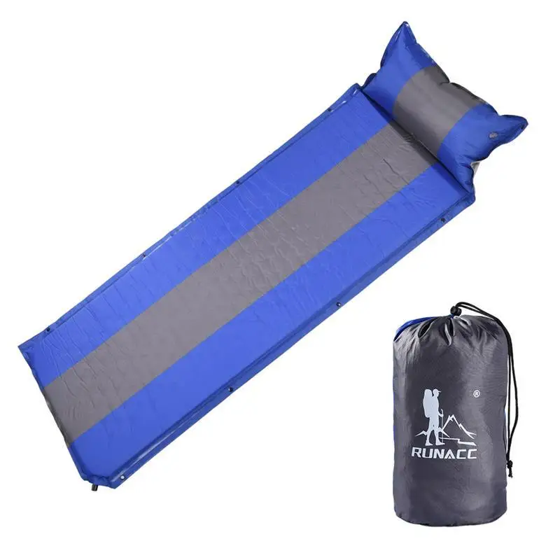 

Runacc Sleeping Pad Camping Mattress Self-inflation Sleeping Mats for Family Attached Pillow