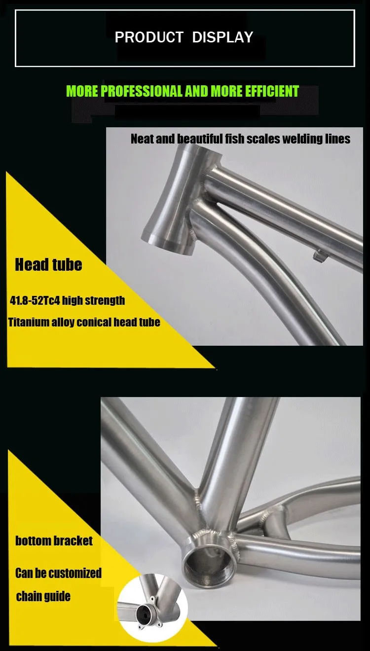 Flash Deal FREE SHIPPING!!! TiTo new titanium frame AM hard tail 26``  27.5`` mountain frame 2