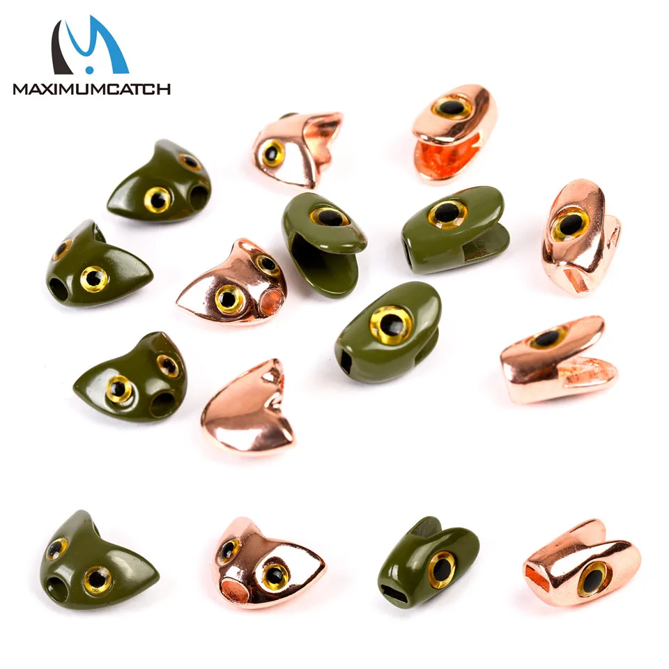 

Maximumcatch Tungsten Skulpin Head Fly Fishing Tying Beads Dark green/Copper Fly Tying Materials