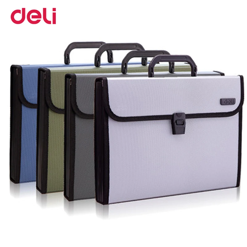 

Deli 1pcs portable organ bag A4 expanding wallet file office service data package document folder storage bag 5555