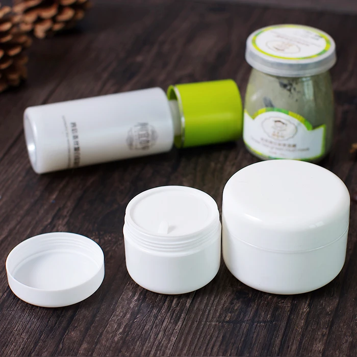 

5Pcs 10g/20g/50g/100g Plastic Empty Makeup Jar Pot Refillable Sample bottles Travel Face Cream Lotion Cosmetic Container White