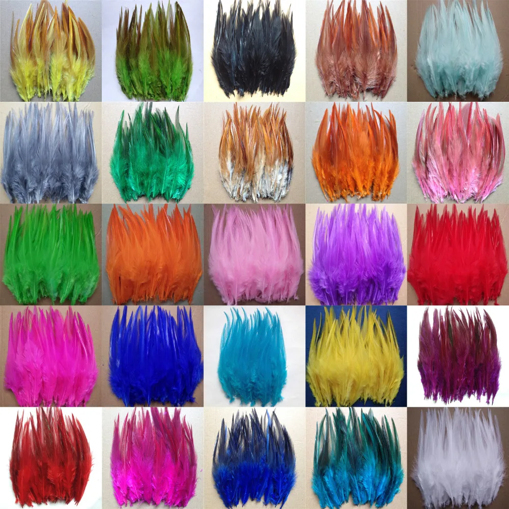 

Wholesale 1000pcs beautiful Natural rooster tail feathers 10-15cm / 4-6inch Colors optional