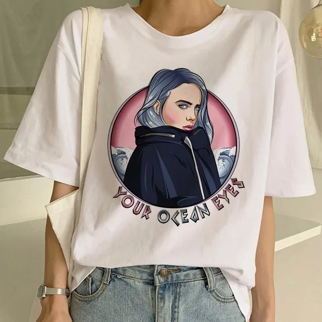 

Billie Eilish T Shirt Hip Hop Music Funny T Shirt Women Tshirt Female Tee Shirt Femme Tops Women Clothes 2019 Streewear
