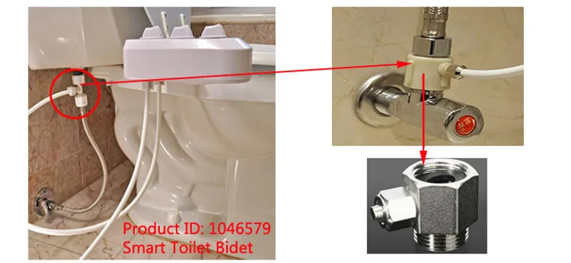 1/2 дюймов PU водяной шланг t-адаптер для ванной Смарт сиденье для туалета биде смыв для азиатских стран аксессуары для ванной комнаты