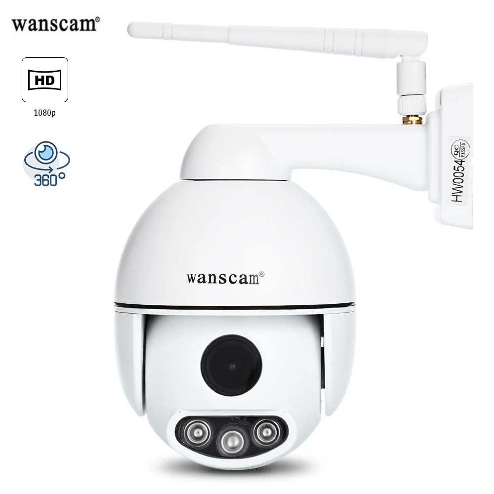 Wanscam K54 1080P беспроводная WiFi ip камера ИК Ночное Видение PTZ панорамирование наклон 360